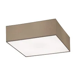 Luminaire de plafond SOFT CUBE 580 carré E27 IP20, marron foncé gradable