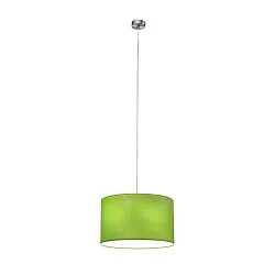 Luminaire à suspension SOFT TUBE 280 E27 IP20, vert, nickel mat gradable