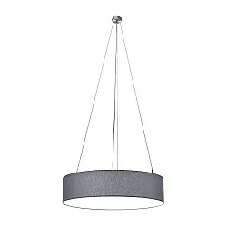 Luminaire à suspension SOFT TUBE 780 E27 IP20, vert, nickel mat gradable