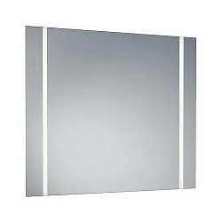 Miroir avec éclairage MIRROR à 2 flammes IP44, satiné 
