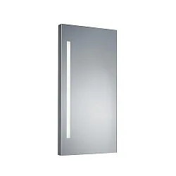 Miroir avec éclairage MIRROR à 1 flamme IP44, satiné 