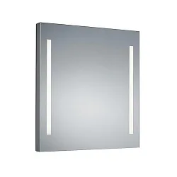 Miroir avec éclairage MIRROR à 2 flammes IP44, satiné 