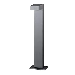 Outdoor LED bollard light, IP65, 230V AC, 60cm, 9W 3000K 210lm, incl. 50cm power cable, structured graphite