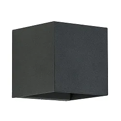 Luminaire mural haut bas, angulaire IP54, noir  