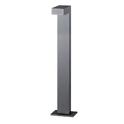 bollard light LANTERN 80CM down, square, switchable IP65, graphite, mat 