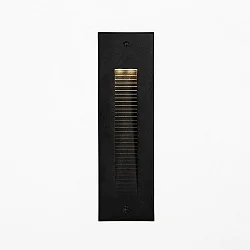 Luminaire d'encastrement mural  CASANDRA angulaire, commutable IP65, noir mat 