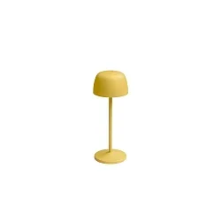 Lampe de table à accu ROSS Bas, avec variateur tactile IP54, jaune gradable