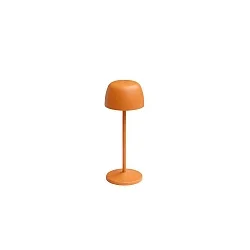 Lampe de table à accu ROSS Bas, avec variateur tactile IP54, orange gradable