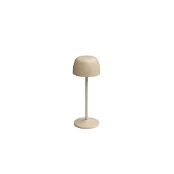Lampe de table à accu ROSS IP54, couleur sable gradable