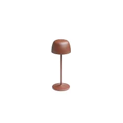 Lampe de table à accu ROSS IP54, marron gradable