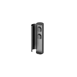 Colonne d’énergie MATURNA POWER 2 voies, rond, avec couverture, gris graphite