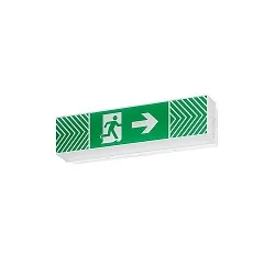 Lampe de secours EKW unilatéral IP54, blanche