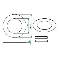 Adaptateur, chrome