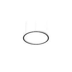 Luminaire à suspension DEVON Ø 80CM pour VDU, contrôlable par Bluetooth IP20, couvert de poudre, blanc mat gradable