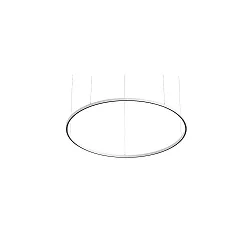 Luminaire à suspension DEVON Ø 180CM pour VDU, contrôlable par Bluetooth IP20, couvert de poudre, blanc mat gradable
