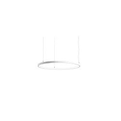 Luminaire à suspension ANDROS IN Ø 80CM contrôlable par DALI IP20, couvert de poudre, blanc mat gradable