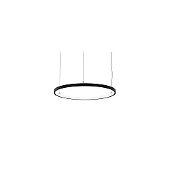 Luminaire à suspension ANDROS IN Ø 80CM contrôlable par Bluetooth IP20, couvert de poudre, noir mat gradable