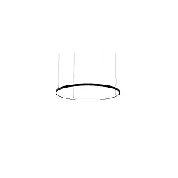 Luminaire à suspension ANDROS IN Ø 120CM contrôlable par Bluetooth IP20, couvert de poudre, noir mat gradable