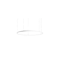 Luminaire à suspension ANDROS IN Ø 180CM contrôlable par Bluetooth IP20, couvert de poudre, noir mat gradable