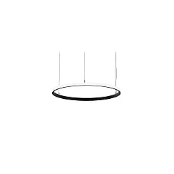 Luminaire à suspension ANDROS OUT Ø 80CM contrôlable par DALI IP20, couvert de poudre, noir mat gradable
