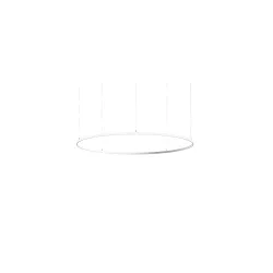 Luminaire à suspension ANDROS OUT Ø 180CM contrôlable par Matter IP20, couvert de poudre, noir mat gradable