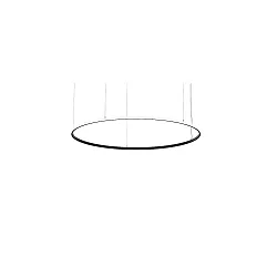 Luminaire à suspension ANDROS OUT Ø 180CM contrôlable par DALI IP20, couvert de poudre, noir mat gradable