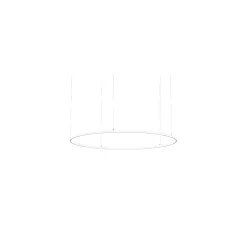 Luminaire à suspension ANDROS IN/OUT Ø 180CM contrôlable par DALI IP20, couvert de poudre, blanc mat gradable