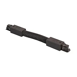 Flexible track connector for 3-phase power tracks, 30cm, black