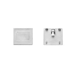 End piece for 1- and 3- Phasen Stromschienen, white