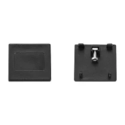 End piece for 1- and 3- Phasen Stromschienen, black