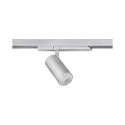 Projecteur triphasé TRAXX MICRO rond, rotatif IP20, argent gradable