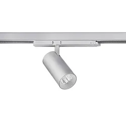 Halogène sur rail TRAXX MIDI rond, rotatif, commutable LED IP20, argent 