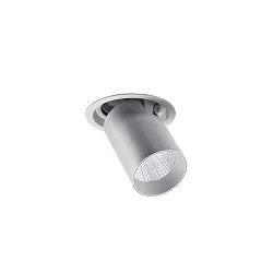 Plafonnier encastré TRAXX MICRO pivotant, rotatif, direct IP20, argent gradable