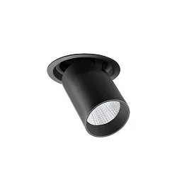 Spot TRAXX MICRO rond, pivotant, rotatif, commutable LED IP20, noir  