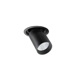 ceiling recessed luminaire TRAXX MICRO swivelling, rotatable, direct IP20, black dimmable