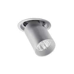 Spot TRAXX MINI rond, pivotant, rotatif, commutable LED IP20, argent 