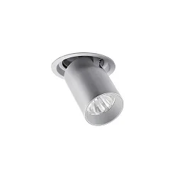 Plafonnier encastré TRAXX MINI pivotant, rotatif, direct IP20, argent gradable