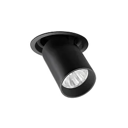 Spot TRAXX MINI rond, pivotant, rotatif, commutable LED IP20, argent 