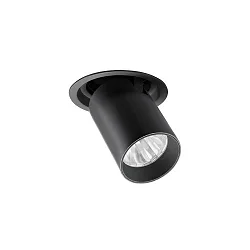 Plafonnier encastré TRAXX MIDI pivotant, rotatif, direct IP20, noir gradable