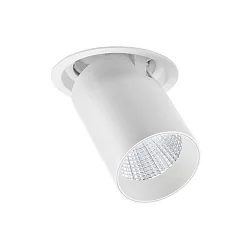 Spot TRAXX MAXI rond, pivotant, rotatif, commutable LED IP20, blanche 
