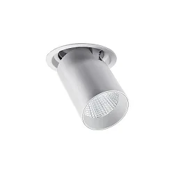 Plafonnier encastré TRAXX MAXI pivotant, rotatif, direct IP20, argent gradable