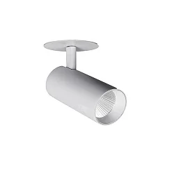 Spot TRAXX MICRO rond, pivotant, rotatif, commutable LED IP20, argent 