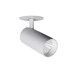Spot TRAXX MINI rond, pivotant, rotatif, commutable LED IP20, argent 