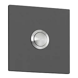 Plaque à sonnette  7 X 7 petit, carré, anthrazit