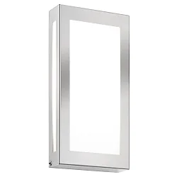 Luminaire mural d’extérieur 28 X 14 FLAT plat IP44, acier inoxydable 