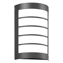 Luminaire mural d’extérieur langue, semi-circulaire, avec capteur, avec grille IP44