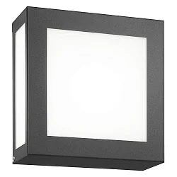 Luminaire mural d’extérieur 22 x 22 carré E27 IP44, anthrazit