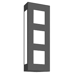Luminaire mural d’extérieur AQUA TRILO 3 fois, angulaire E27 IP44, anthrazit