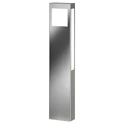 Lampadaire d’extérieur AQUA PAULO angulaire 2G11 IP44, acier inoxydable 