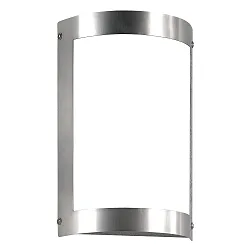 Luminaire mural d’extérieur langue, semi-circulaire E27 IP44, acier inoxydable